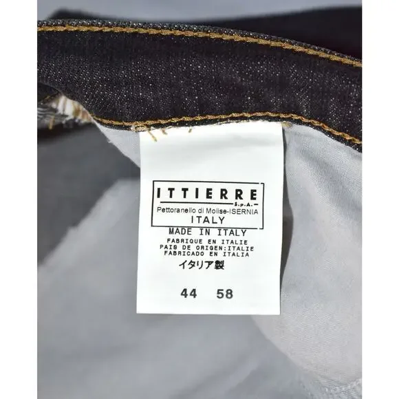 B0 Auth JUST CAVALLI ROBERTO CAVALLI Washed Black Straight Leg Jeans Sz W40 L35 - Picture 5 of 7